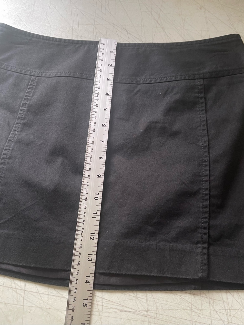 Express Black Mini Skirt size 6 lined - Picture 11 of 13